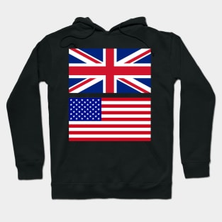 America and Uk Flag Hoodie